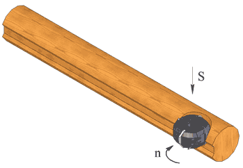 Figure 3 c - excision of the cups with combined cutter